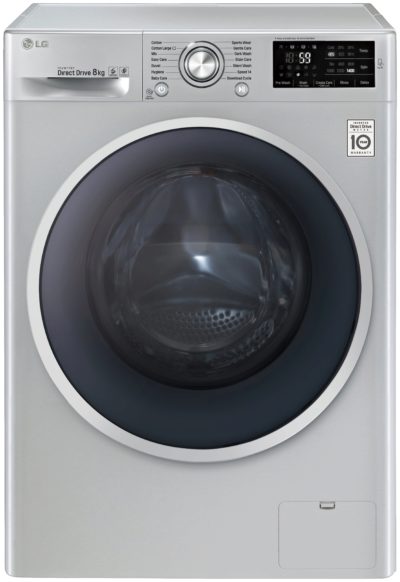 LG F14U2TDN5 8KG 1400 Spin - Washing Machine - Silver